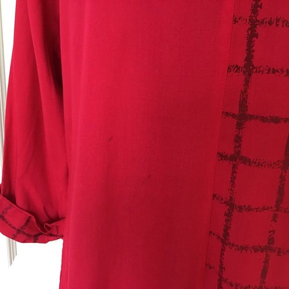 Max Pink with Grey 100% Rayon Kurta, XL - Picture 13 of 16